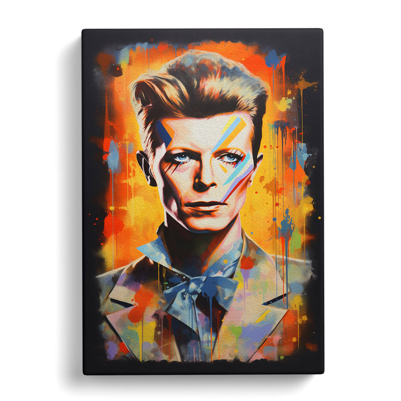 David Bowie Contemporary - Wrapped Canvas, 60cm H x 40cm W x 3cm D