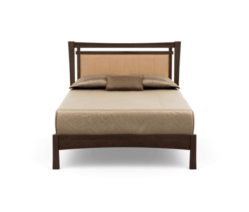 Monterey Upholstered Bed, King, Smoke Cherry, Hemp