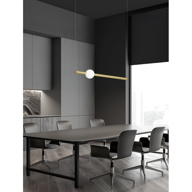 1 - Light Gold LED Sphere Pendant