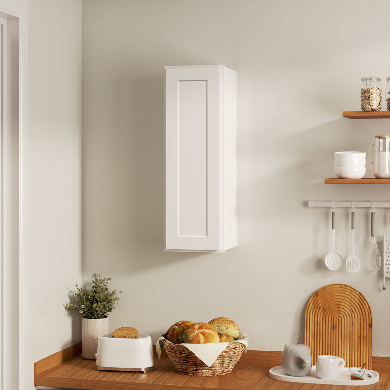 Armoire murale standard blanche Shaker de l 12 po x P 12 po x H 36 po Homeibro Cozy Design, L 12 po x H 36 po x P 12 po