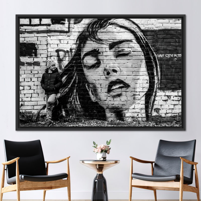 1 Piece Wall Art on Canvas, 25 cm H x 35 cm W, Framed Print without Mat, Black
