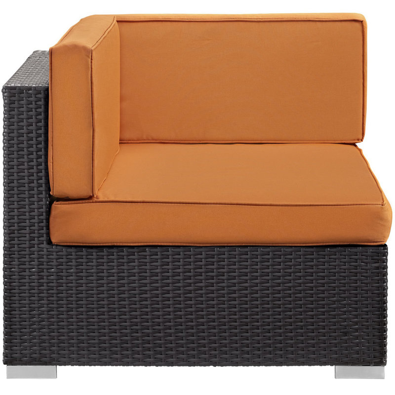 Ensemble de 2 chaises modulaires d'extérieur orange Ameil, Orange
