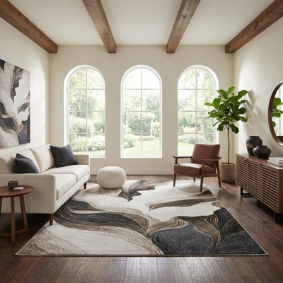 Tapis ivoire moderne Alloy Collection
