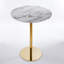 Ensemble de table de bar Modern Gold moderne avec 2 tabourets de bar réglables, table de pub ronde à motif de marbre pour le bar et la cuisine-2105379105