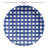Argus Homemade Blue/White Gingham Dinner Plates