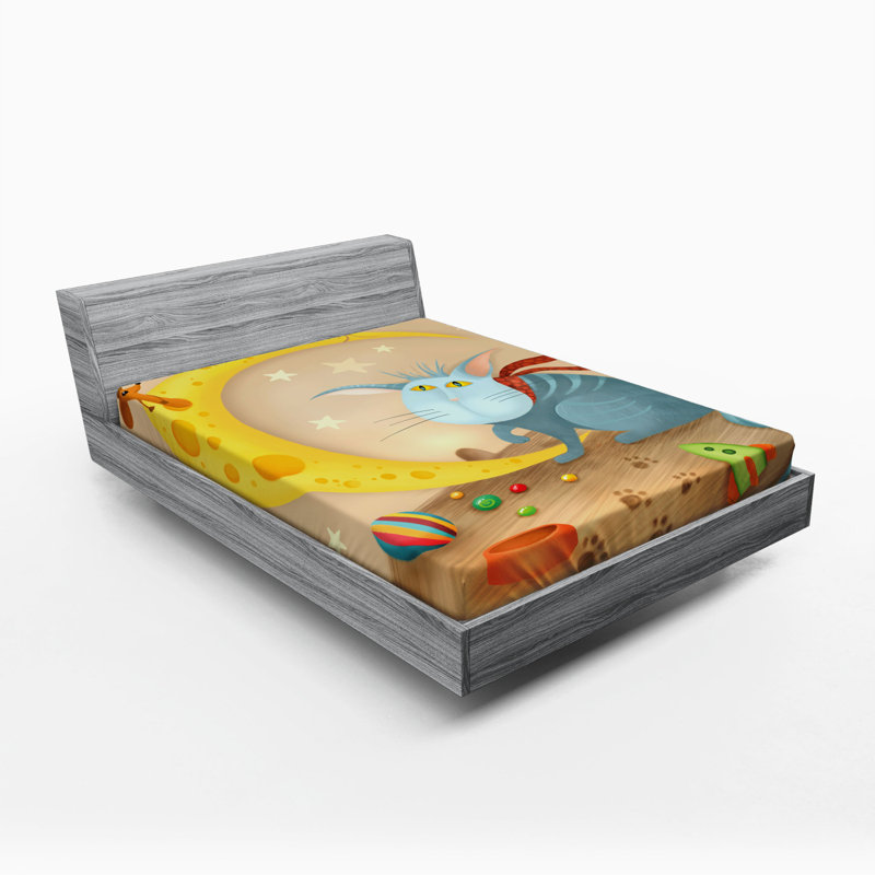 Funny Microfiber Fitted Sheet, Queen Fitted Sheet