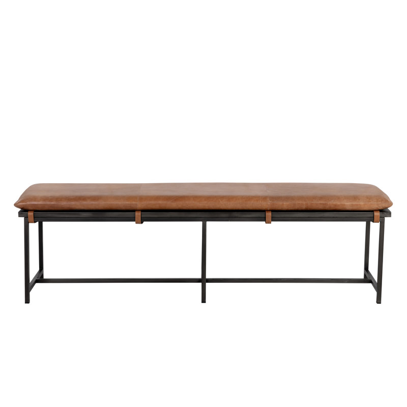 Zancor Leather Dining Bench
