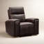 Fauteuil inclinable électrique en cuir véritable 41 po Shippenville