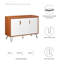 Base de meuble-lavabo double 47 po seulement en orange