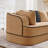 Left 2-Seater Sofa W/Pillows Teddy Fabric-1097539655
