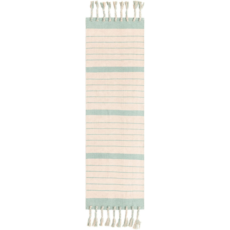 Yellville Cotton Striped Indoor Rug, Runner 2'2" x 6'1"