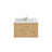 Victorea 36 " W Wall Mounted Wall Mounted 1 Single Vanity Bathroom Vanity With Quartz Top