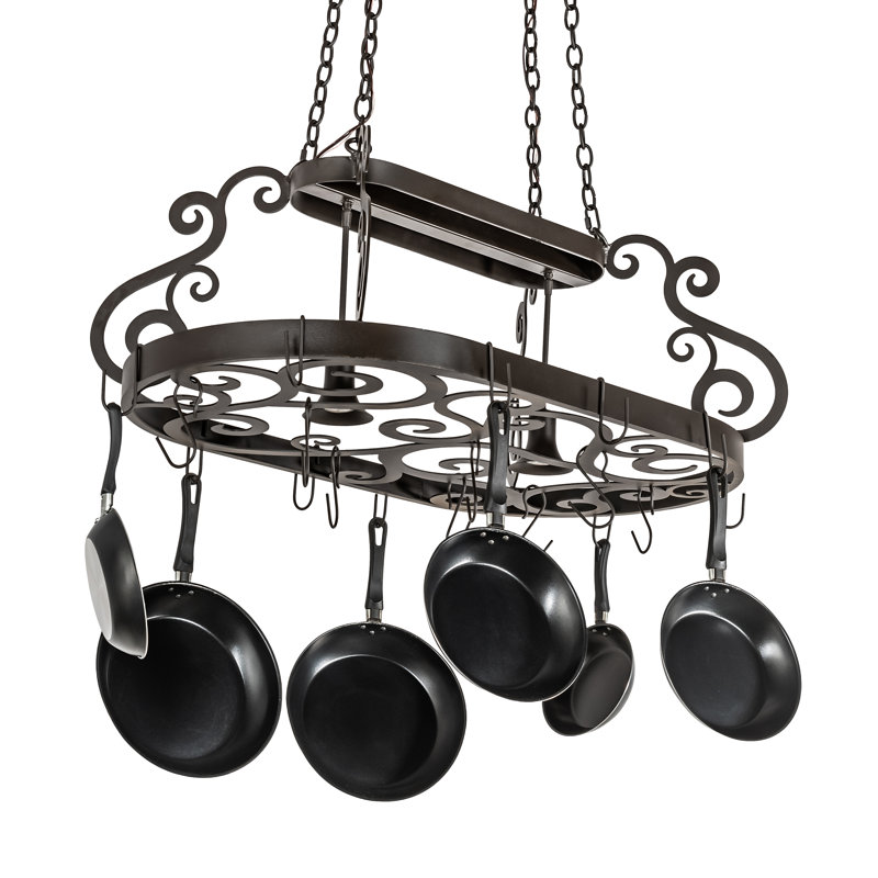 Neo 2 Light Handcrafted Hanging Pot Rack