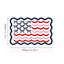  Paillasson Patriotic Bow Flag-130448515
