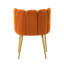 Chaise d'appoint en velours l 23,6 po avec dossier capitonné Yorba-1787568714
