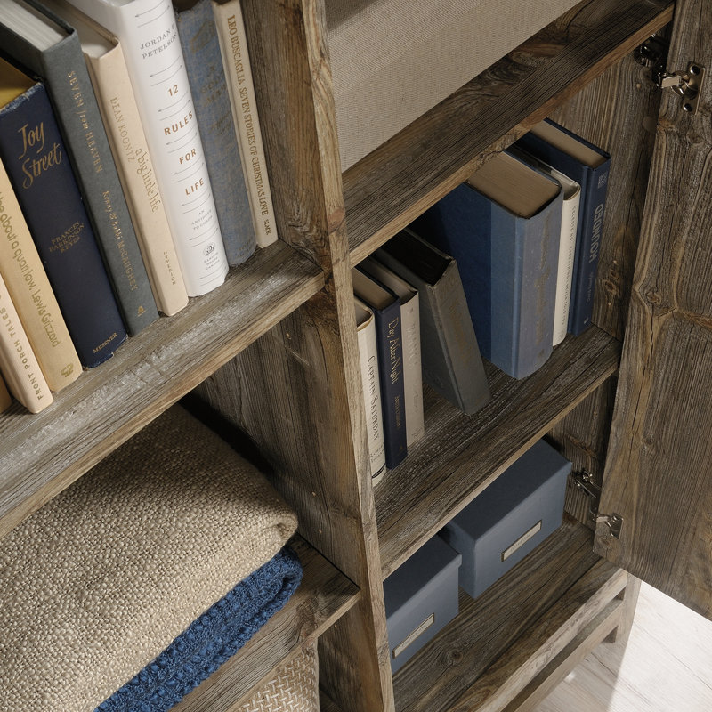 Rustic Cedar 72" Freestanding Storage Cabinet with Adjustable Shelves