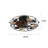 20 in. 4-Light Boho Black Caged Flush Mount Ceiling Fan with Remote Control