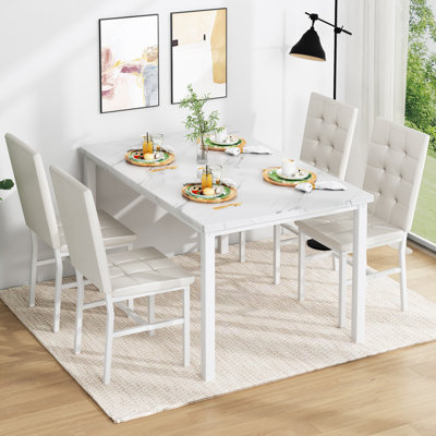 Ensemble de table de salle à manger moderne pour 4 personnes