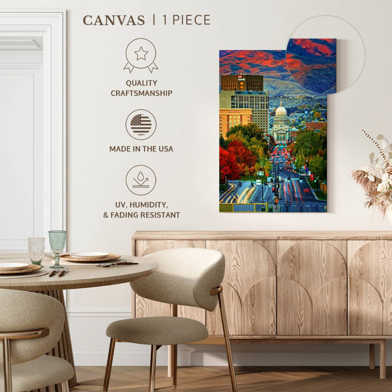 Aime Boise Autumn Sunset, 36" H x 24" W