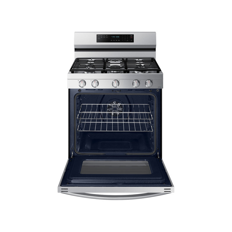 Samsung 6.0 cu. ft. Smart Freestanding Gas Range with No-Preheat Air Fry and Convection+, Stainless Steel