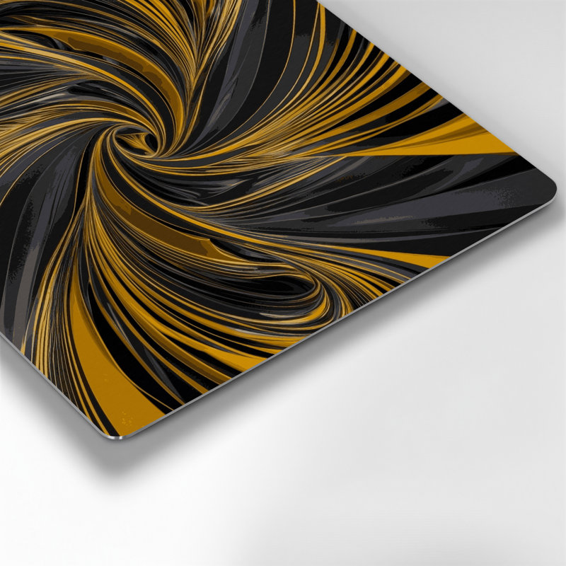 Art mural noir Op Art 69, H 144 po x l 144 po x P 0,05 po