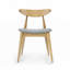Ensemble de chaises de salle à manger rétro en bois d'hévéa avec dossier ergonomique, ensemble de 2-246809113