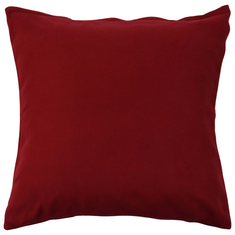 Kittery Solid Colour Duvet Cover Set with Pillowcases, Wine Red