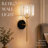 1-Light Frosted Glass Wall Sconce-1454039337