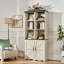 Bibliothèques avec rangement, armoire de ferme en bois aggloméré pour bureau à domicile