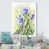 Toile avec cadre blanc