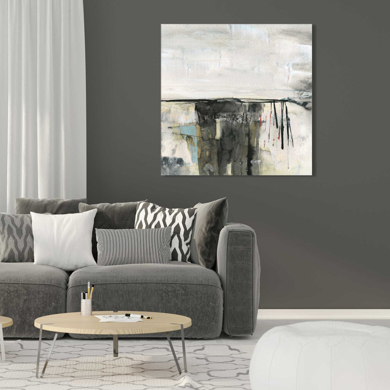 «Valley View II» par Susan Jill - Peinture, L 18 po x H 18 po, Toile tendue