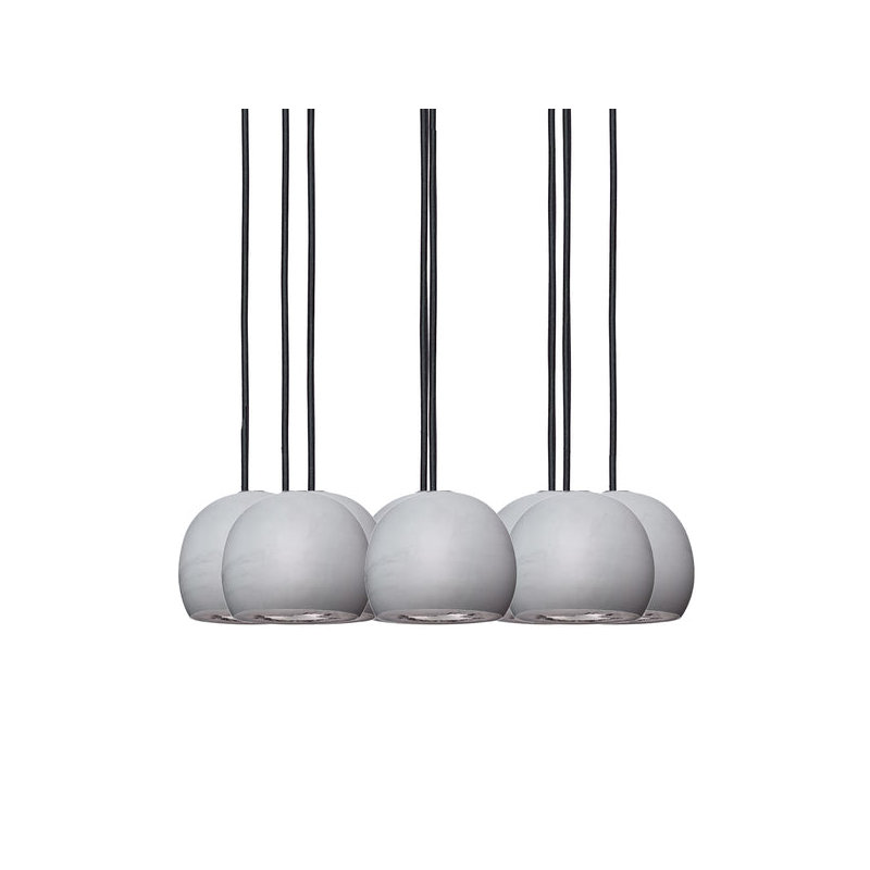 8 - Light Crystal Chandelier, Black, Gray/Silver, 84" H x 24" W x 24" D