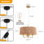 Luminaire suspendu de style campagne moderne 17,7 pouces