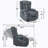 Upholstered Fabric Reclining Heated Massage Chair-1481919907