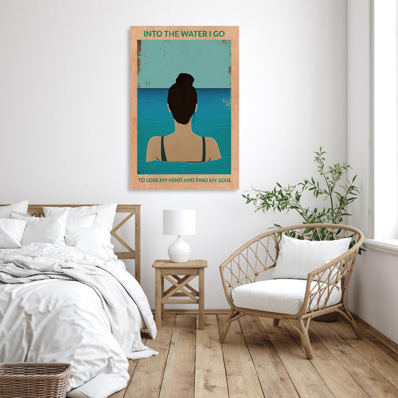 Into the Water I Go On, impression sur toile, H 36 po x l 24 po x P 1,25 po