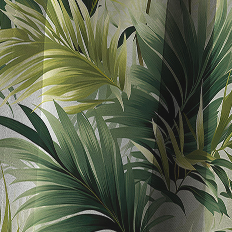 Motif tropical de lignes tropicales I - Rideau floral - Rideau occultant floral - 1 panneau, L 52 po x L 95 po
