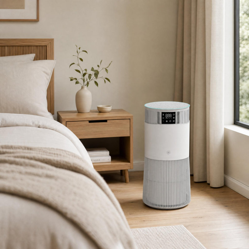 HEPA Air Purifier 360° Air Intake White 55.3 cm