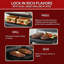 Panini Press Gourmet Fromage grillé et machine à sandwich - Gril d'intérieur électrique avec plateau d'égouttage pour des options de cuisson saines (argent)