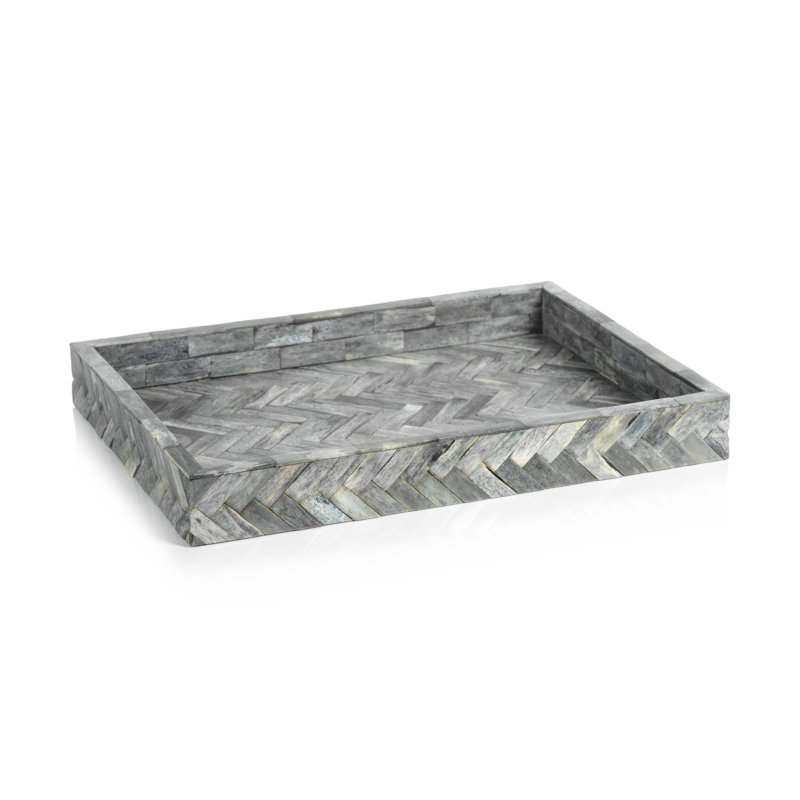 Wicker Tray, 1.25" H x 17.25" W x 12.25" D