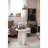 Karamvir Marble Cross Base End Table