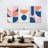 Retro Geometric Abstract VIII Multi Piece Canvas Print-93063027