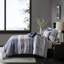 Édredon bleu marine 7 pièces - avec coussin en microfibre doux et détails plissés-126363501-126363504