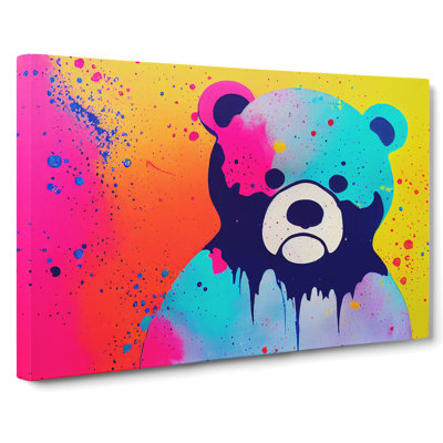 Teddy Bear Splash Vol.1 - Wrapped Canvas Print
