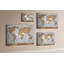 Wall Mounted bulletin board print home decor kitchen notice board home office corkboard Room style map