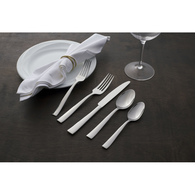 Monolith 20-Piece Stainless Steel Flatware Set for 4