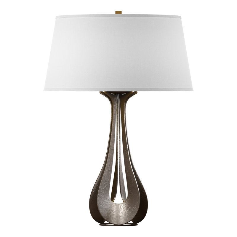 Lino 25.3" Table Lamp, Natural Anna, Bronze