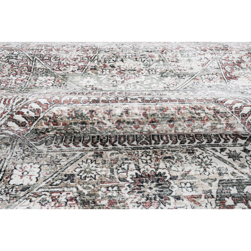 Tapis oriental rectangulaire en viscose noué à la main rouge / argent, Rectangle 9 pi x 12 pi