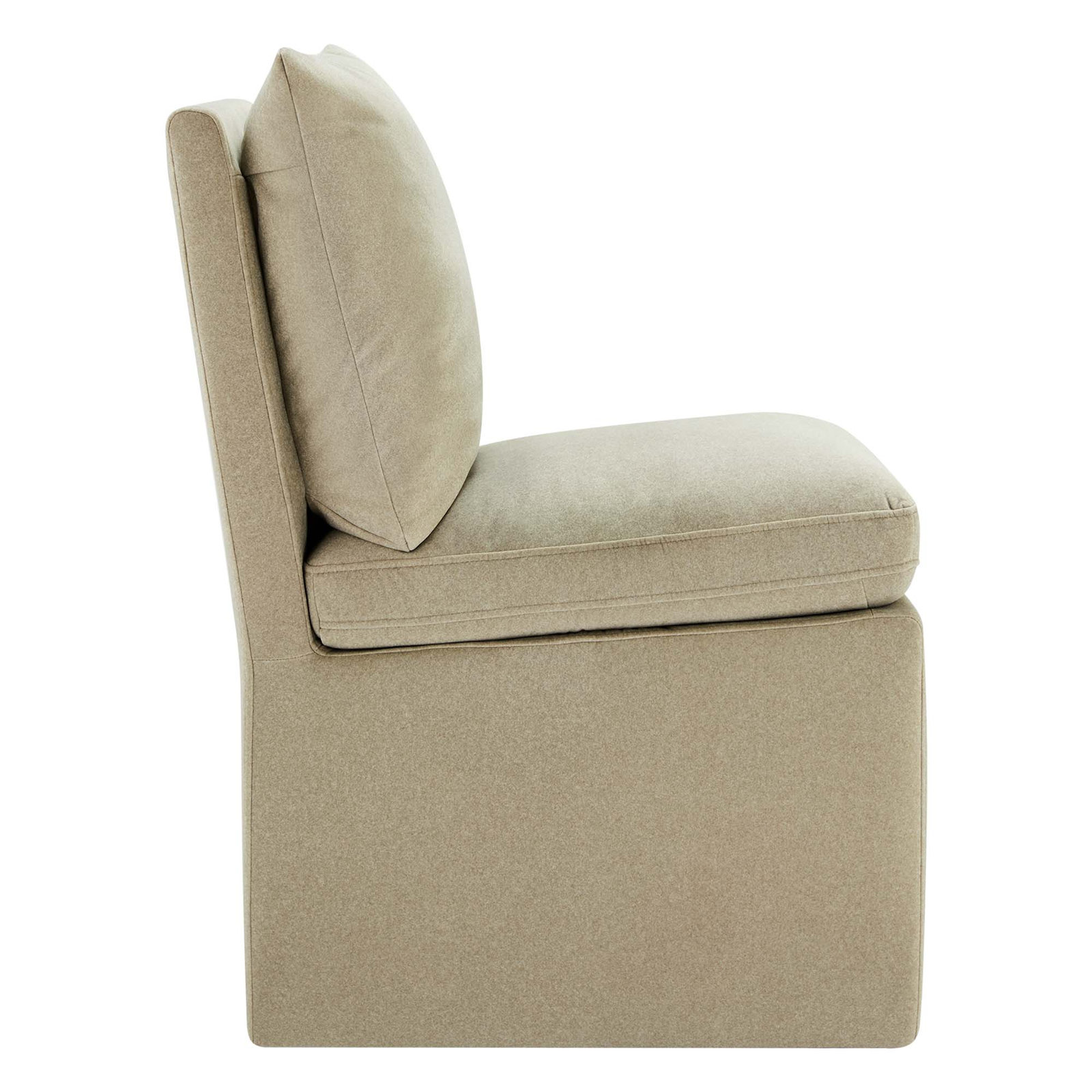 Alayaa Linen Dining Chair, Vesper Sand Velvet