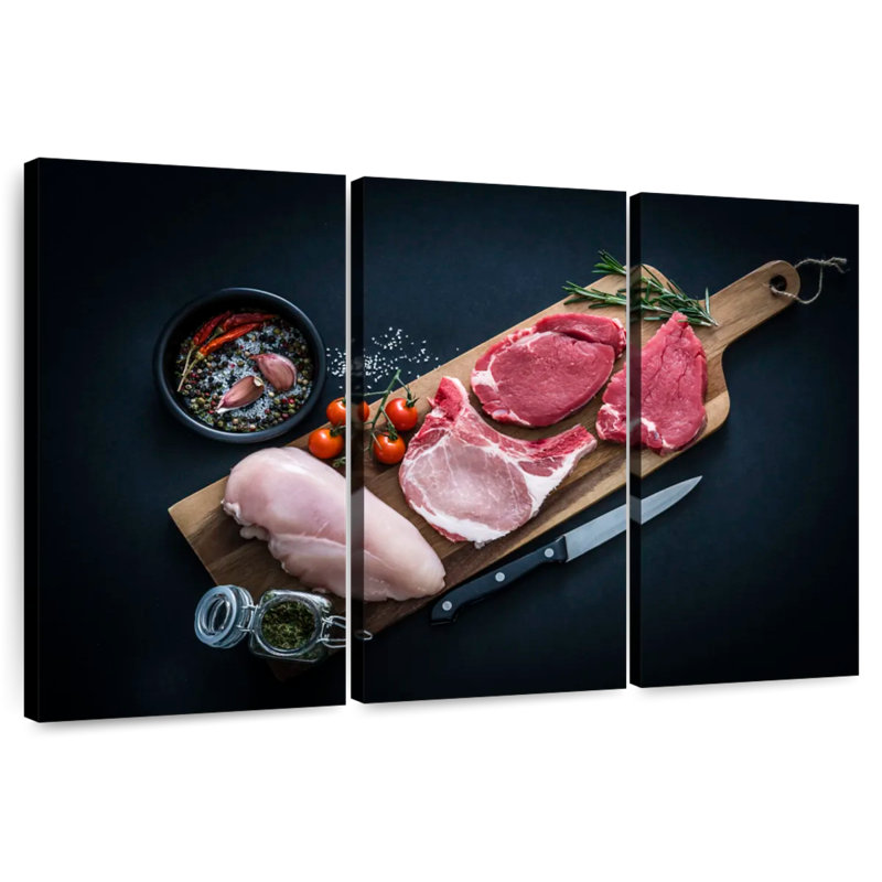 Yarlin Butcher's Meat Selection, 24" H x 38" W