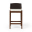 Lulu Upholstered Stool with Solid Wood Frame-763229721-760679070